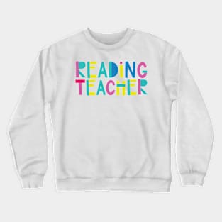 Reading Teacher Gift Idea Cute Back to School Crewneck Sweatshirt